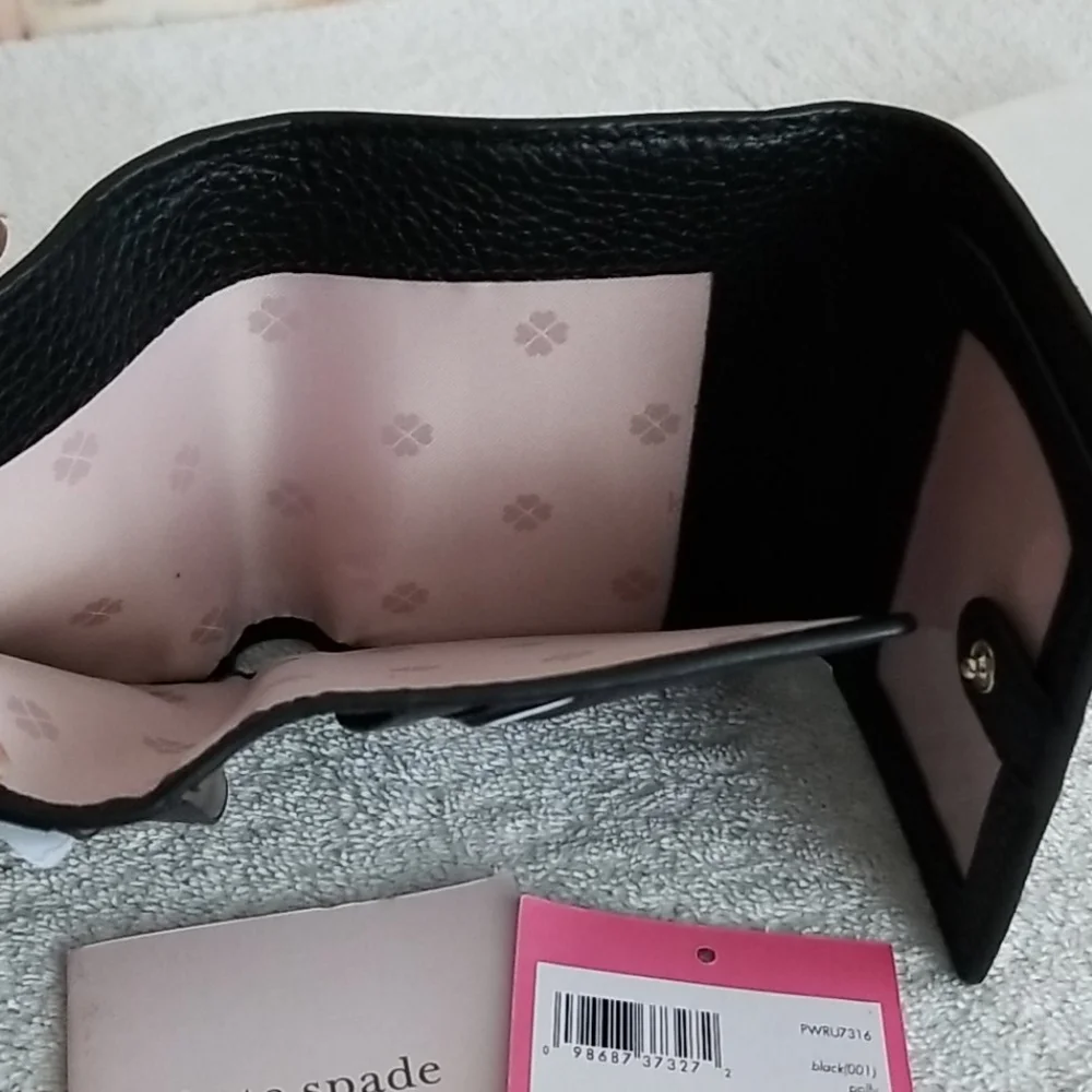 New kate spade Polly Tri-Fold Leather Wallet